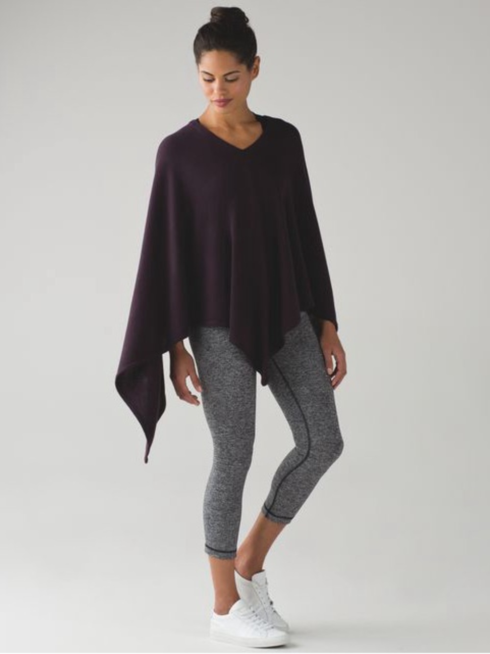 Lululemon Mantra Scarf Black Cherry cashmere blend multi function NWT